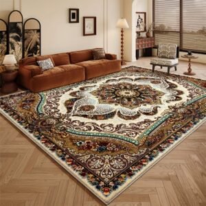 Luxurious Velvet Rug: Elevate Your Home Decor with an Artistic Touch!