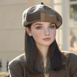 بيريه المربعات الفينتاج: لمسة فنية لموسم الخريف والشتاء!