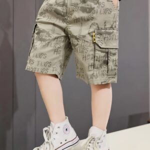 Boys' Graffiti Cargo Shorts: Contemporary Style... Unmatched Comfort!