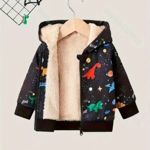 جاكيت الديناصورات الشتوي: دفء ومغامرة لصغيرك!