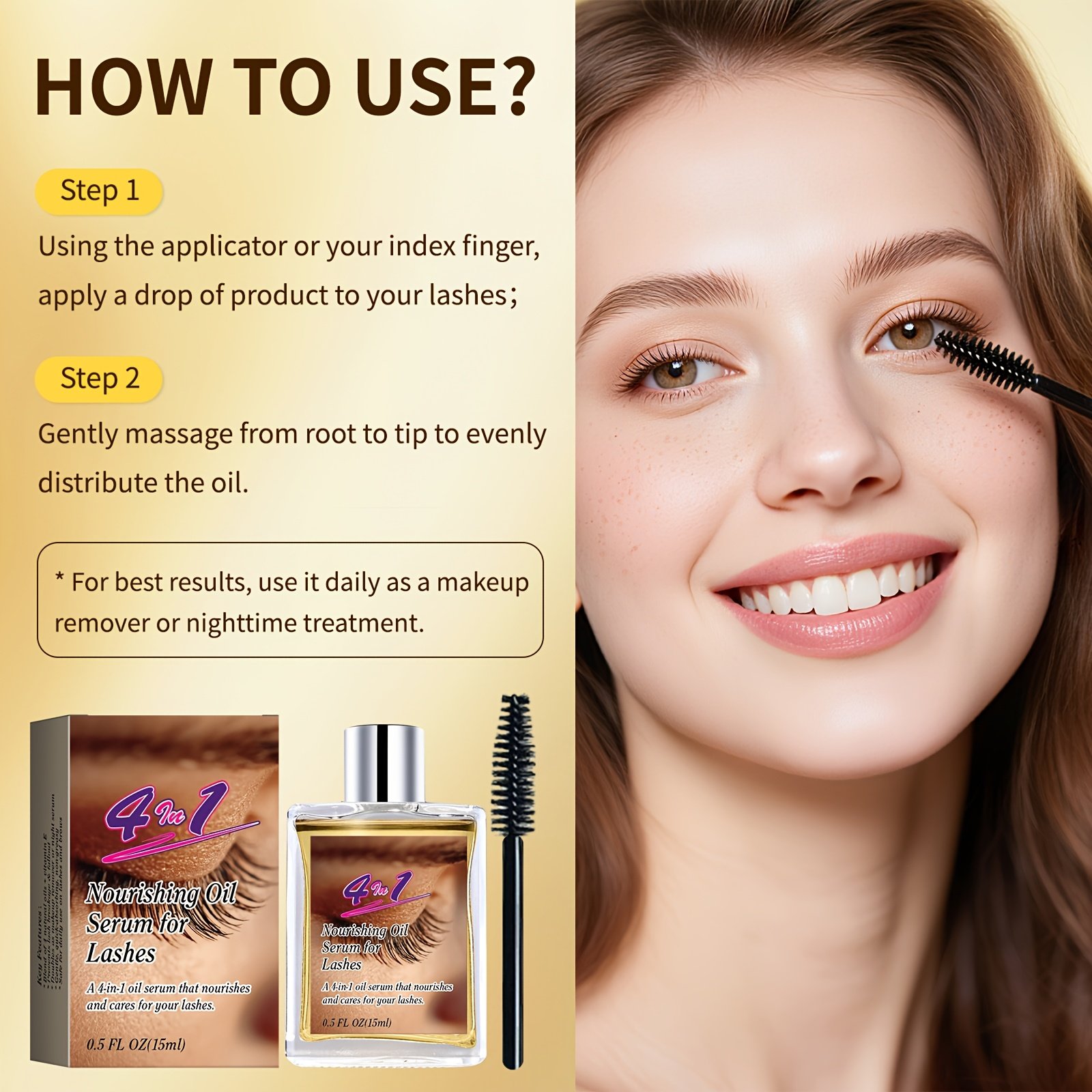 מסקרת קולגן זהובה 4 ב-1: ריסים קסומים ומשיכה שאי אפשר לעמוד בפניה! – תמונה 8