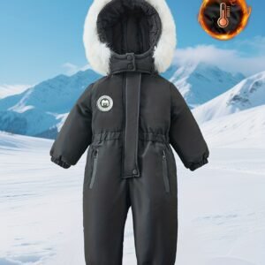Boys' All-in-One Snowsuit: Unstoppable Warmth, Style, and Fun!
