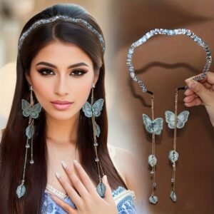 طوق الفراشة المتدلية: لمسة ساحرة من الأناقة والفخامة