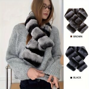 وشاح الفخامة المزدوج: أناقة دافئة لكل إطلالة.