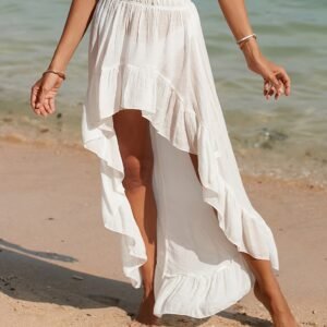 Bohemian Mermaid Charm: Sparkling Summer Skirt