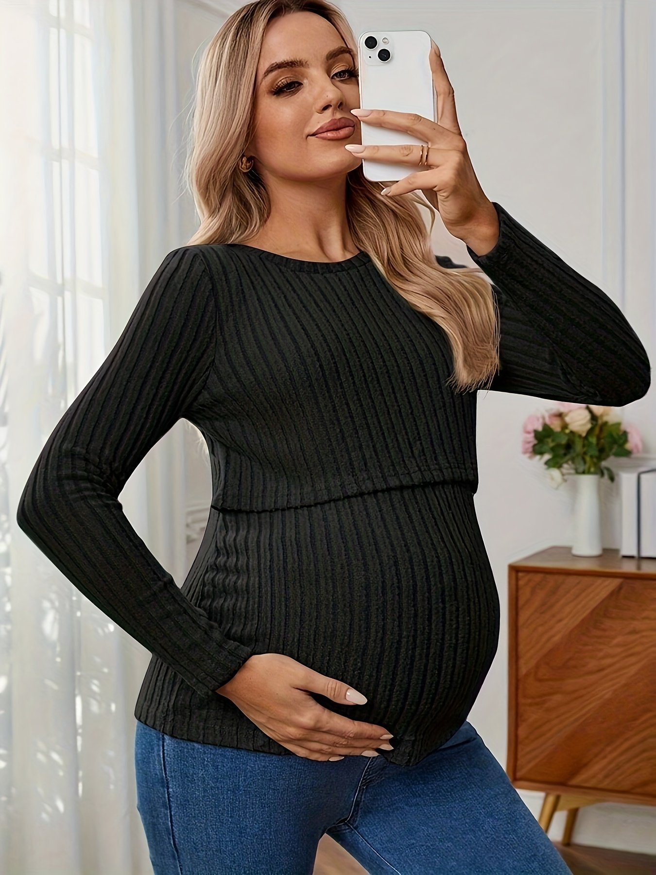 Maternity Warmth & Style: Your Perfect Shirt for Every Cold Season! - Image 3