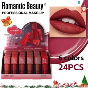 Whispers of Beauty & Romance: Luxurious 24-Color Lipstick Collection!