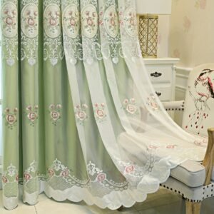 "One Panel" Curtain: Luxurious Blackout and Embroidery for Your Modern Home.