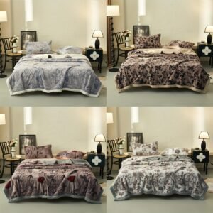 שמיכת פרחים וינטג': מגע חם של אלגנטיות נצחית!