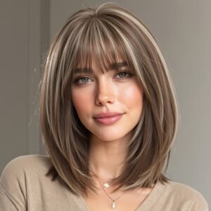 جاذبية الخريف والشتاء: بوب الكستناء بلمسات ذهبية