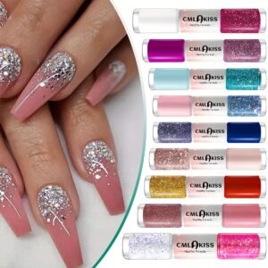 Dual Glitter Nail Polish: Long-Lasting Beauty, Endless Radiance!