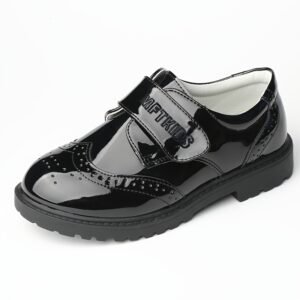 أناقة صغارك تبدأ من هنا: حذاء أوكسفورد الأسود اللامع