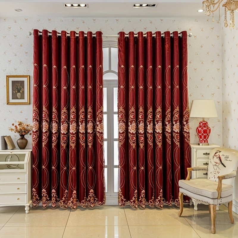 וילון האפלה כפול רקום: אלגנטיות ופרטיות לביתך! – תמונה 10