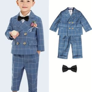 أناقة الأمير الصغير: بدلة احتفالية للأولاد