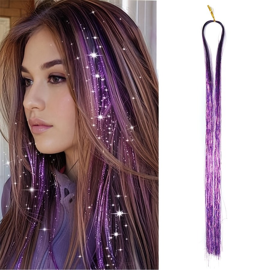 Shine Like the Stars: Holographic Glitter Hair Tinsel Set! - Image 17