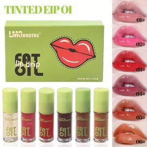 זוהר שפתיים שאין שני לו: סט גלוס ומרכך שפתיים יוקרתי של 6 יחידות