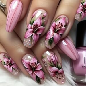 Your Nails Dazzle: Instant Floral Elegance, Just Stick On!