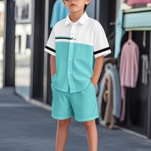 Refreshing Boys' Set: Summer Style & Unbeatable Comfort!