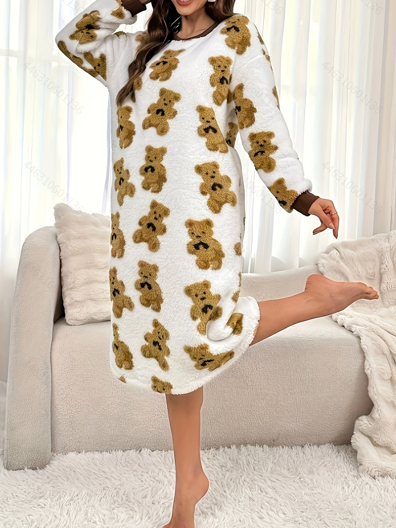 חום שאין כדוגמתו וסטייל דובונים: פיג'מת החורף היוקרתית ללילותייך! – תמונה 5