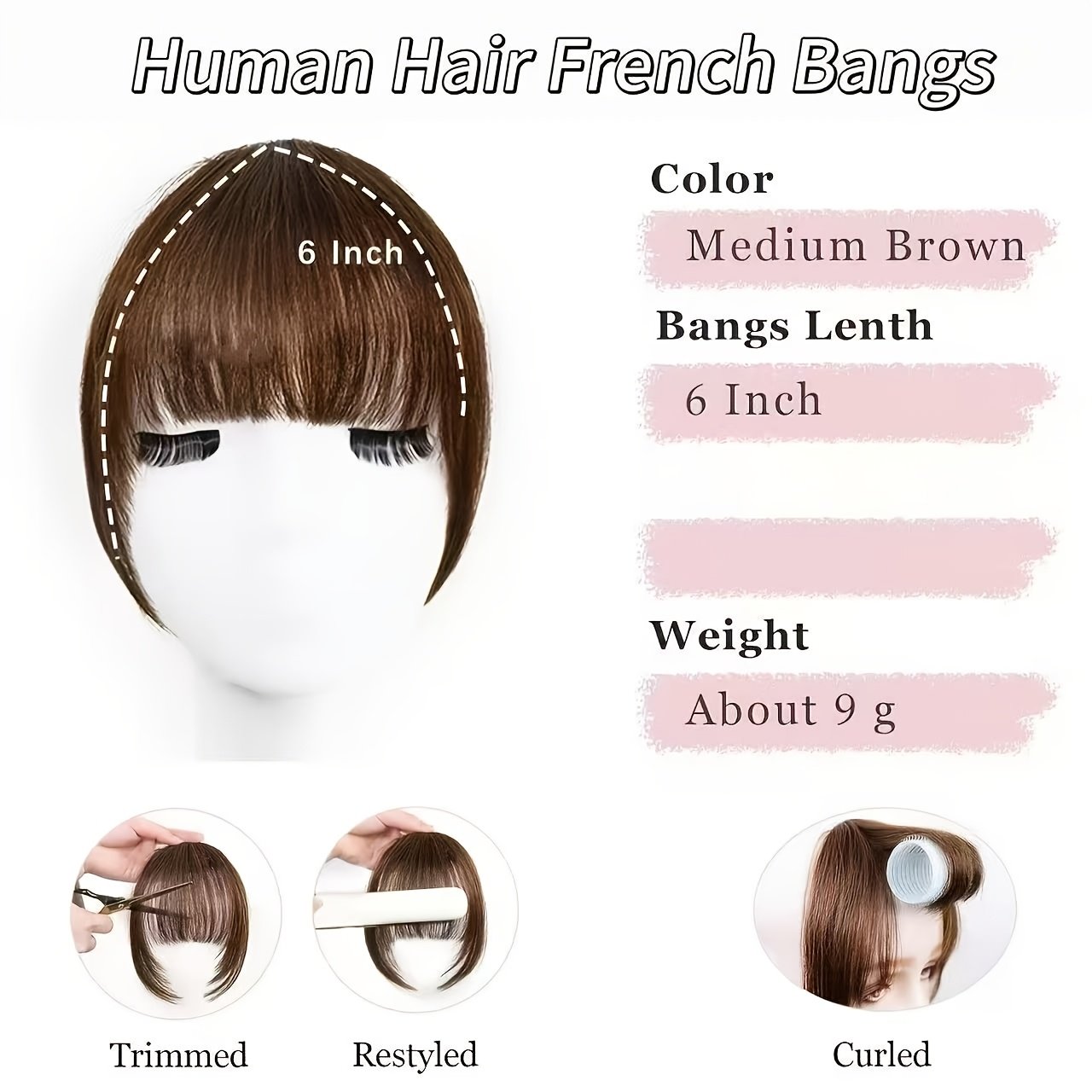 Natural Hair Bangs: Instant Beauty, Unparalleled Elegance! - Image 6
