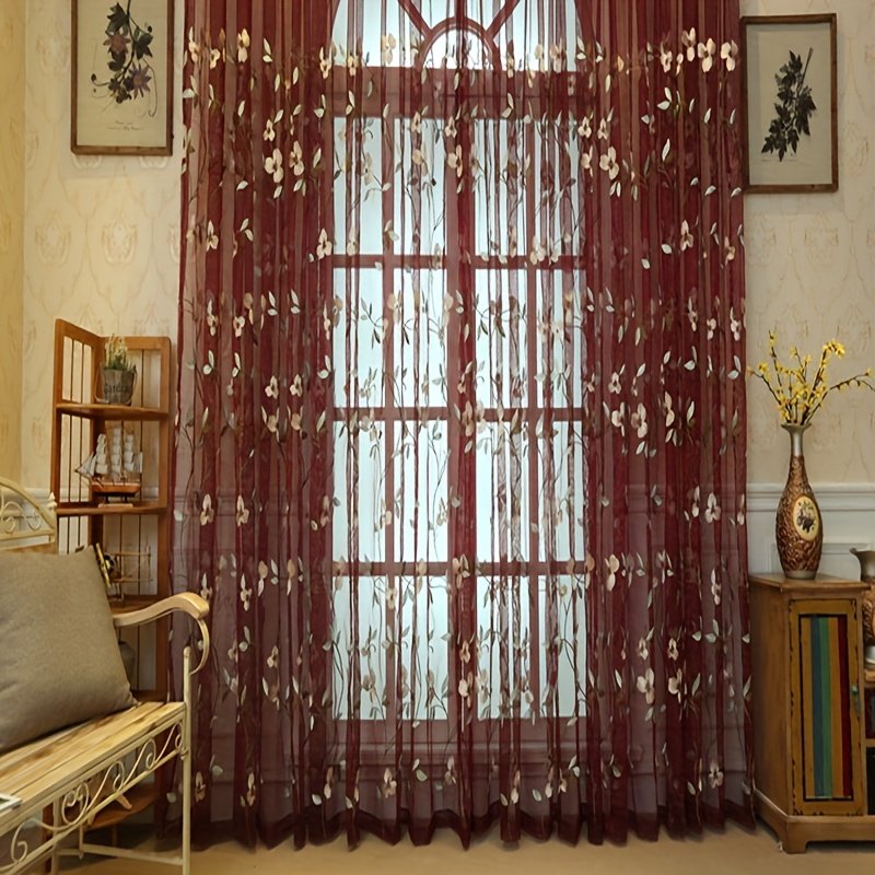 וילון שושן רקום: מגע רומנטי לבית חלומותיכם – תמונה 7