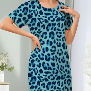 أناقة النمر تُعانق راحتك: فستان الأحلام لكل يوم!