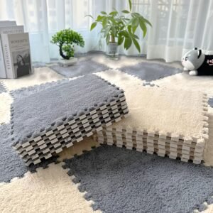 An Oasis of Warmth and Tranquility: Interlocking Flannel Floor Mats for Your Ideal Home!