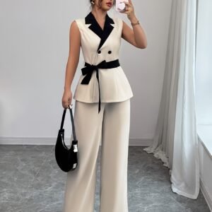إطلالة القوة والأناقة: بدلة العمل الراقية للمرأة المتفردة