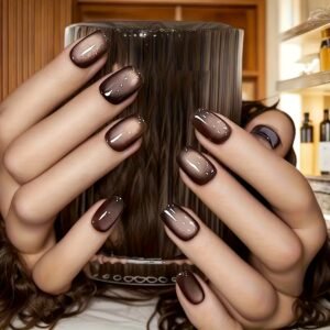 Square Cat Eye Nails: Instant Beauty & Captivating Elegance