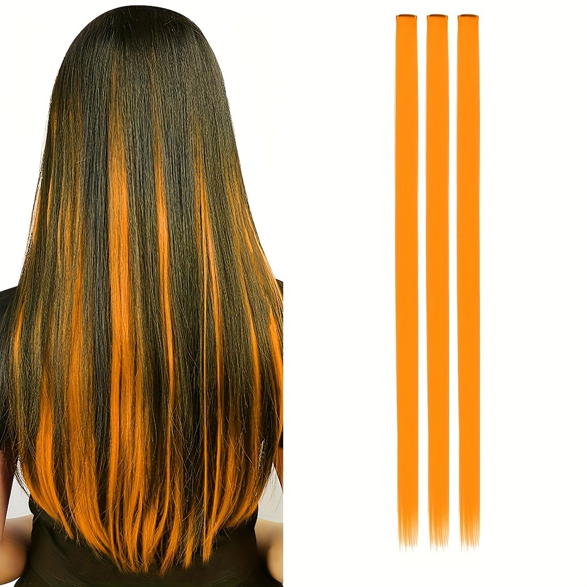 Shine with Enchanting Colors: Easy Clip-in Temporary Hair Extensions for an Unforgettable Look! - Image 26