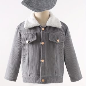 שיק חורפי שאין שני לו: מעיל קטיפה מחמם לבנים!