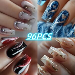 أظافر الباليه الذهبية: أناقة عصرية تتألق في كل مناسبة!