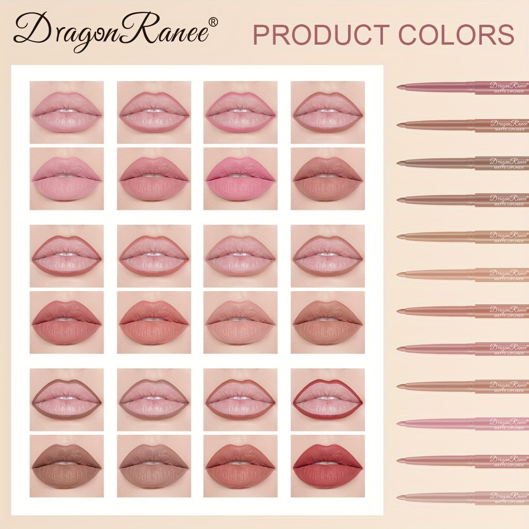 סט עפרונות תיחום שפתיים מאט יוקרתי: שלמות ופיתוי עמיד! – תמונה 5