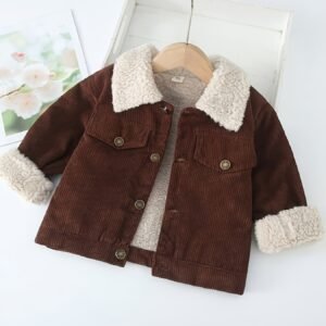 Warmth & Style: New Velvet Winter Coat for Boys!