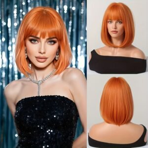 باروكة البرتقال الساحر: تحول فوري وجريء لإطلالتكِ!