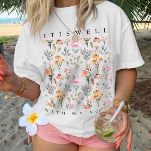 تيشيرت الزهور الناعم: أناقة صيفية منعشة!