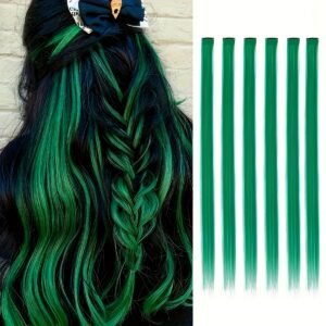 הבריקי באומץ: תוספות שיער קליפס ירוקות ואומברה למראה עוצר נשימה!