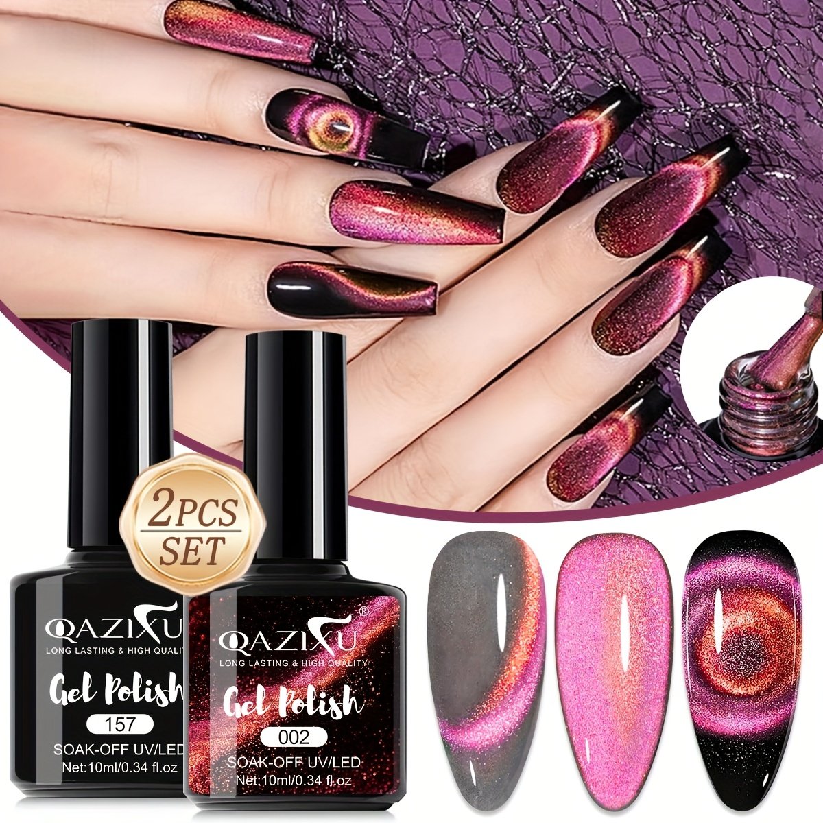 עיני חתול קוסמיות: קסם ציפורניים מגנטי יוקרתי