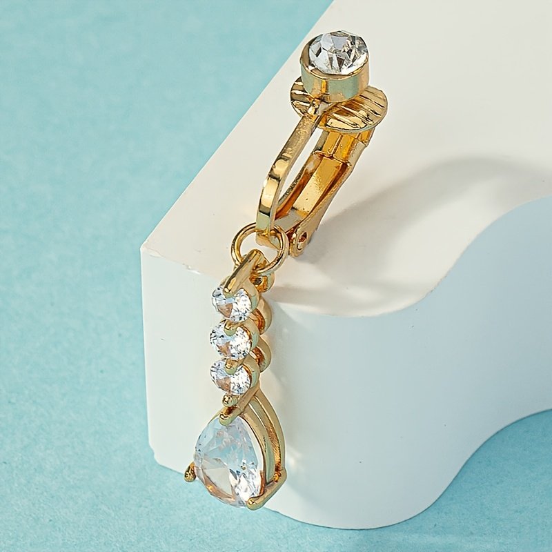 זוהרי בקסם של אלגנטיות וינטג': תכשיט בטן יוקרתי ללא פירסינג! – תמונה 7