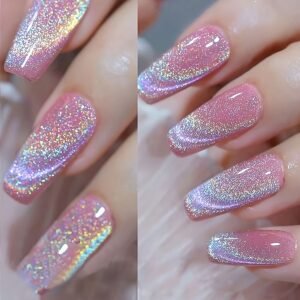 ברק קשת בענן: לק ג'ל עין החתול הקסום