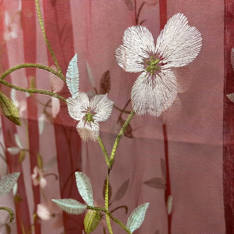 וילון שושן רקום: מגע רומנטי לבית חלומותיכם – תמונה 8