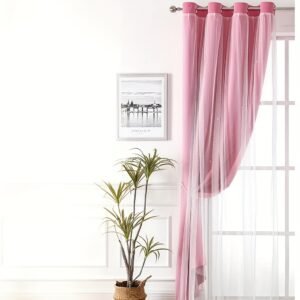 כוכבת האלגנטיות הוורודה: וילון שקוף המאיר את חדרכם