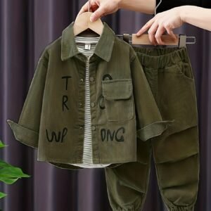 Your Kid's Style Starts Here: Luxurious Three-Piece Set for Boys!