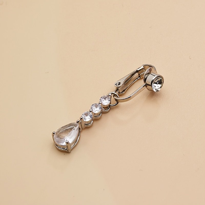 זוהרי בקסם של אלגנטיות וינטג': תכשיט בטן יוקרתי ללא פירסינג! – תמונה 9