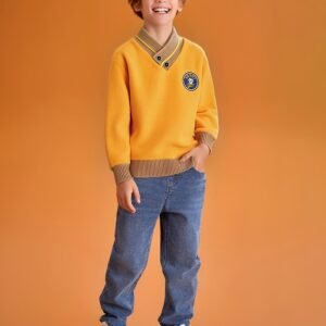 كنزة الأطفال الشتوية الدافئة: أناقة كلاسيكية ولمسة مرحة!