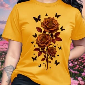 قميص الوردة الساحرة: أناقة رومانسية لجميع فصولك!