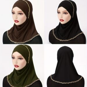 הבריקי מיד: החיג'אב הנוח שלך עם נגיעת זהב יוקרתית