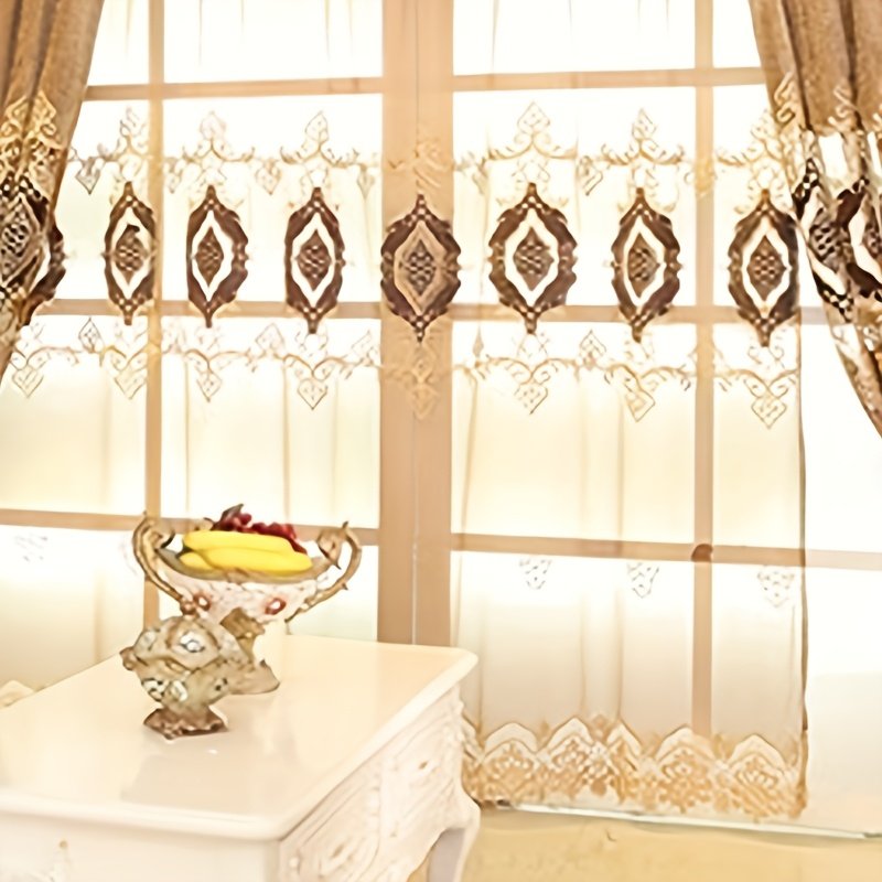 וילונות טול רקומים יוקרתיים: צעיף החלון שלך לאלגנטיות ורוממות! – תמונה 4