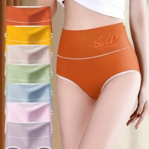 יוקרה יומיומית: סט תחתונים יוקרתי מכותנה בגזרה גבוהה (7 יחידות)