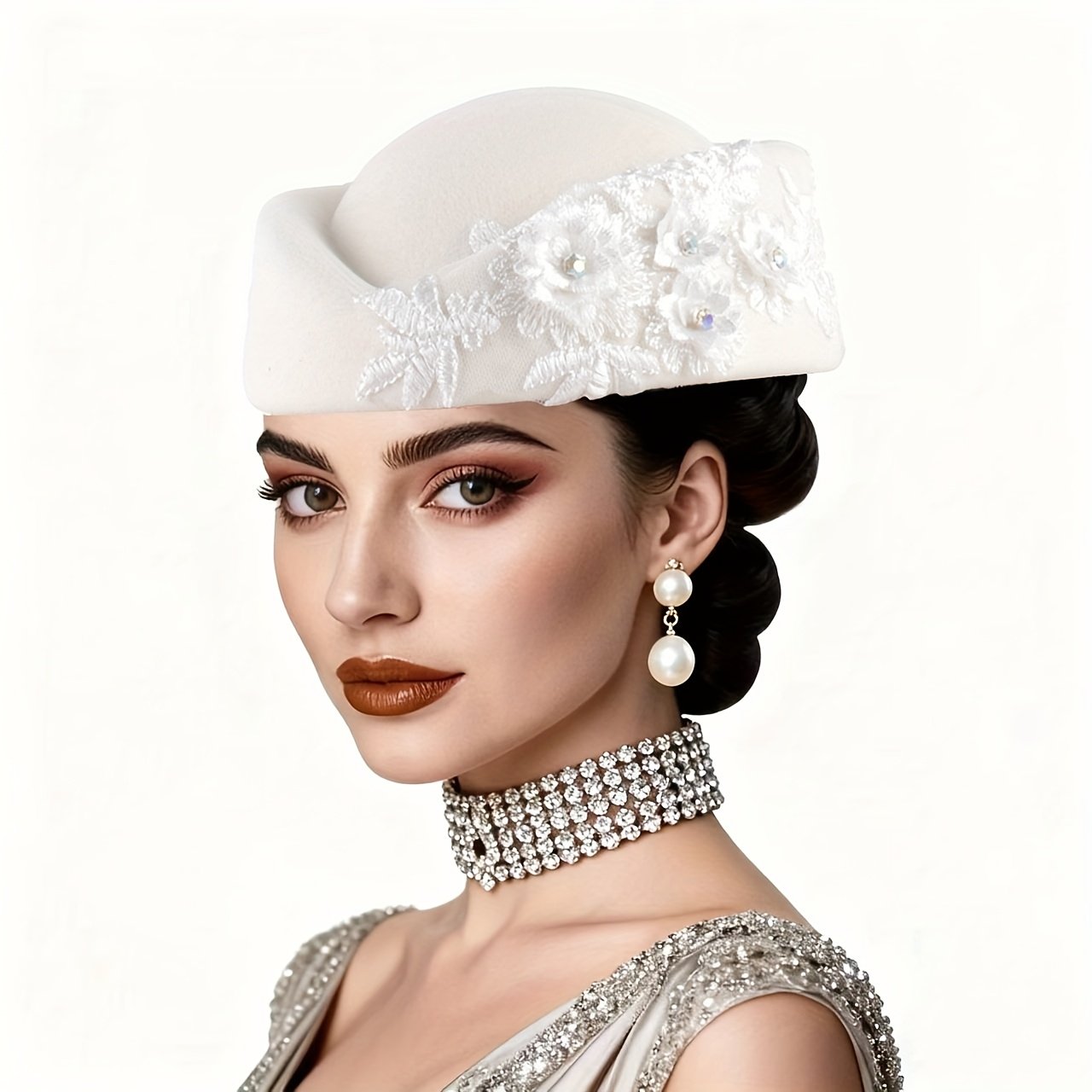 ברט אלגנטיות מלכותית: קסם היהלומים והפרחים למראה בלתי נשכח! – תמונה 3